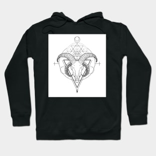 Jacobs Goat Skull Tattoo Design Hoodie